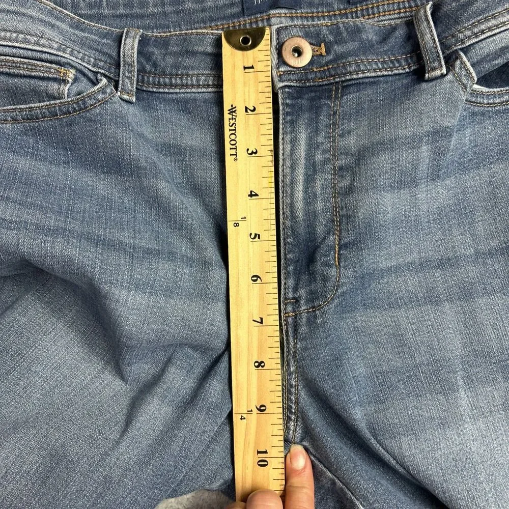 J. Jill Denim Womens Jeans Authentic Fit Slim Ankle Sz. 12 Mid Rise Stretch